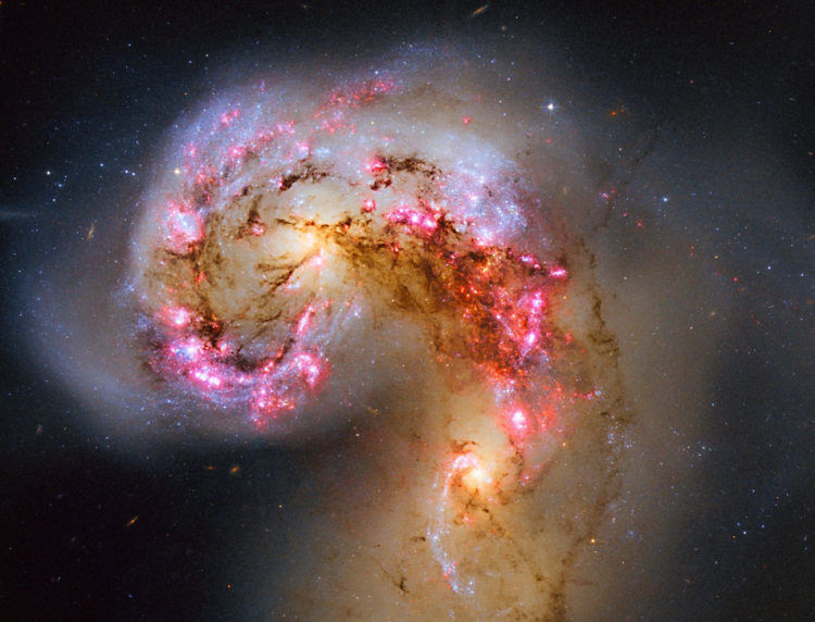  The Antennae Galaxies in Collision