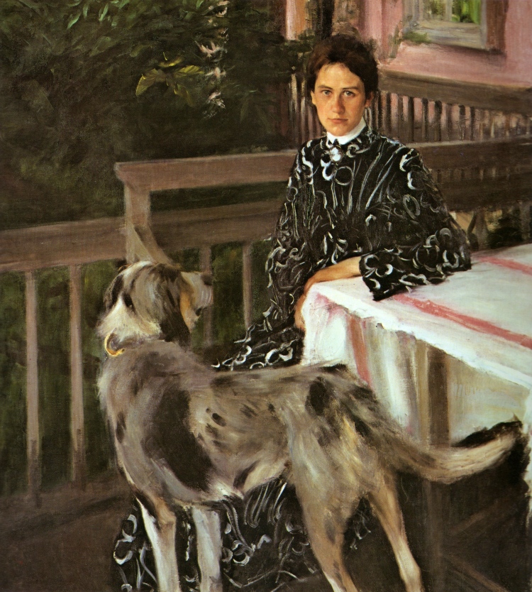 Boris Kustodiev, Portrait of Yulia Kustodieva, the Artist's Wife, 1903. Oil on canvas. The Russian Museum 
